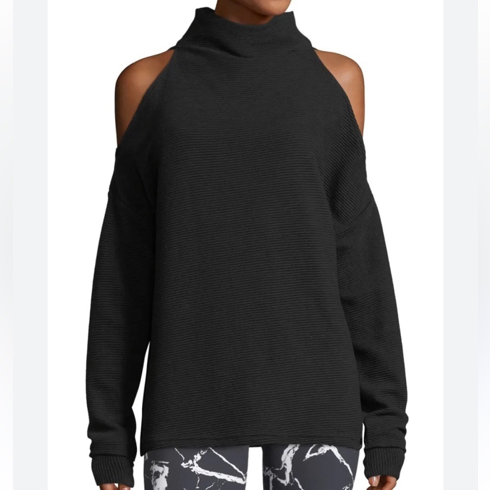 VARLEY Hampton Cold Shoulder Cotton Sweatshirt S